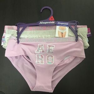 AEROPOSTALE CHEEKY UNDERWEAR COTTON 3 PK MEDIUM